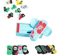 Aakluk Magnetic Mini Fingerboard | 3D Printed Fingerboard Obstacles, Spin, Flipe, and Roll Your Stress Away | Fun, Stress-Relieving & Portable | for Men Women