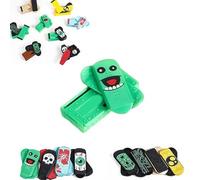 Aakluk Magnetic Mini Fingerboard | 3D Printed Fingerboard Obstacles, Spin, Flipe, and Roll Your Stress Away | Fun, Stress-Relieving & Portable | for Men Women