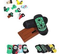 Aakluk Magnetic Mini Fingerboard | 3D Printed Fingerboard Obstacles, Spin, Flipe, and Roll Your Stress Away | Fun, Stress-Relieving & Portable | for Men Women