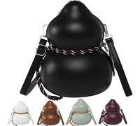 Aakluk Women's Vintage Calabash Shoulder Bag | PU Leather Calabash Sling Handbag With Adjustable Strap | For School Gym Work Office Commuting Daily Outdoor