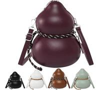 Aakluk Women's Vintage Calabash Shoulder Bag | PU Leather Calabash Sling Handbag With Adjustable Strap | For School Gym Work Office Commuting Daily Outdoor