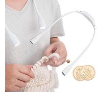 AAKOMA Lumière LED Câlin pour Tricot et Crochet - Lampe Portable USB Mains Libres pour Camping, Salon, Lecture