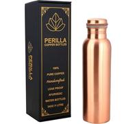 Aakrati Bouteille d'eau en cuivre de 1 litre anti-fuite 100 % pur - Récipient en cuivre ayurvédique - Buvez plus d'eau et profitez immédiatement des bienfaits pour la santé - Pour la salle de sport et