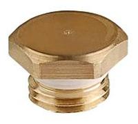 Aalberts SEPP Bouchon de base DIN 0022828 DN 8 x R 1/4, auto-étanche, laiton