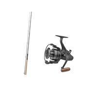 Aalcombo Dead-Bait-Combo Kit de pêche Aal Daiwa Black Widow XT Bait MH 3,00 m 30-90 g + moulinet Prologic Avenger 4000 Baitfeeder avec bobine de rechange