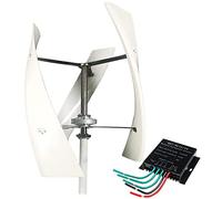 AALGO 5000W/9000W Kit Turbine Éolienne Vertical 12V/24V/48V Spirale Maglev Générateur éolienne Domestique 3 Lames en Fibre avec régulateur de Charge MPPT,5000W-12V