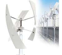 AALGO 5000w/9000w sans Bruit Éolien Magnétique Vertical 3 Lames pour Une éolienne Verticale à La Maison 12v 24v 48v 220v Kit Eolienne Complet Autoconsomation,pour Terrasse,Marine,Bateau,5000W-24V