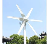 AALGO Turbine Éolienne Verticale 1000W/1500W Générateur Éolienne 6 Lames Kit Eolienne Complet éolienne à Lévitation Spirale avec Générateur à Aimant Permanent 3 Phases et Contrôleur,12V-1500W