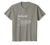 Aaliyah est Gentille et drôle Définition du nom Aaliyah T-Shirt, Enfant, Ardoise, 4 Ans