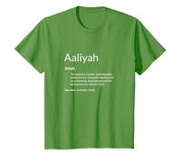 Aaliyah est Gentille et drôle Définition du nom Aaliyah T-Shirt, Enfant, Herbe, 8 Ans