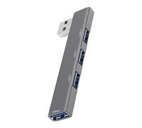 AALLYN Concentrateur USB 3.0,concentrateur USB,Extension USB 4 Ports - Répartiteur USB, extenseur USB pour Ordinateur Portable, clé USB, imprimante, Appareil Photo, Clavier, Souris