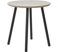 Aalst table d'appoint Ø40cmReproduction travertin beige.