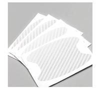 AALWL Film Autocollant Poignée Portière Voiture pour Suzuki SX4 2007-2023 2024 2025,Protecteur de Poignée de Porte de Voiture,Anti-Rayures Protege Autocollant,Noir,Fibre Carbone,8.5 * 6.8cm- White