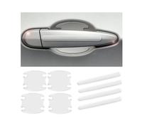 AALWL Film Autocollant Poignée Portière Voiture pour VW Touareg 2002-2022 2023 2024 2025 7L 7P CR CR1,Film Protecteur pour Poignée de Porte de Voiture,Anti-Rayures Protege Autocollants