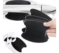AALXF Film Protecteur de Poignée Portière Voiture pour Hyundai Tucson 2004-2023 2024 2025,4 pièces de Protection Anti Rayures Poignée de Porte Autocollant en Fibre de Carbone
