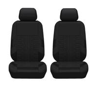 AALXF Housses de Protection de Siège pour Renault Zoe II (2019-2025 2026), Ensemble Complet Avant Arrière Fractionnable Airbag Compatible Tissu Respirant Imperméable,Black-Front Row