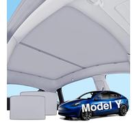 AAMHHM Tesla Model Y 2020-24 Pare-Soleil Nano Ice-Crystal Anti-UV, Gris