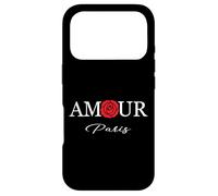 Aamour Paris Rose Style I Love Paris, Enjoy Wear Cool Paris Coque pour iPhone 17 Pro