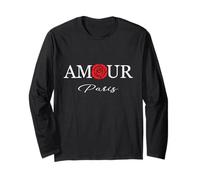 Aamour Paris Rose Style I Love Paris, Enjoy Wear Cool Paris Manche Longue