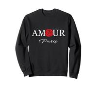 Aamour Paris Rose Style I Love Paris, Enjoy Wear Cool Paris Sweatshirt
