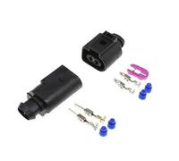AANAN 1/10 Kits 3.5mm connecteur de Faisceau de câblage Automobile 1J0973722 8D0973822 Prise de klaxon électrique 1J0 973 722 1717692-1 8D0 973 822 (Color : Male and Female, Size : 10Sets)