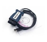 AANAN Câble USB K + D-Can avec Interrupteur, Cordon de Diagnostic OBD2 à Puce FT232RL(Blu)