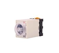 AANAN Relais temporisé ST3PA-A avec prise de Base, temporisation de mise sous tension ST3P AA/B/C/D/E/F/G AC 220V 110V 380VAC(AC220V,A-G(4M 40M 4H 24H)