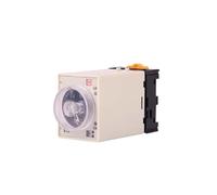 AANAN Relais temporisé ST3PA-A avec prise de Base, temporisation de mise sous tension ST3P AA/B/C/D/E/F/G AC 220V 110V 380VAC(AC380V,A-F(2M 20M 2H 12H)