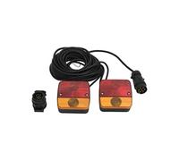 Feux de remorque 2 pcs Rouge 10,5x5x9,5cm 12V ampoule classique