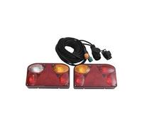 Feux de remorque 2 pcs Rouge 23x6x13 cm 12V ampoule classique