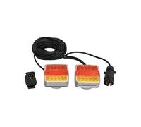 Feux de remorque 2 pcs Rouge 10,5x7,5x10 cm Ampoule LED 12 V