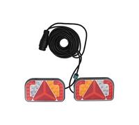 Aanhangerlampen 2 st LED-lamp 12 V 24x5x14,5 cm rood152899