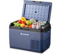 AAOBOSI 25L Glaciere a Compression, Glaciere Electrique -20℃ à 20℃ Frigo Compression 12v, Glaciere Electrique 12v 220v pour Voiture, Camion, Camping-Car, Bateau et Prise de Co