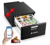 AAOBOSI 31L Tiroir Glaciere Electrique, Frigo Voiture avec APP, Réfrigérateur pour Camping-Car 12V/24V, -20℃ à 20℃ Glaciere a Compression pour Voiture, Camions, Caravanes, Bateaux, Camping et Voyages