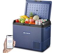 AAOBOSI 60L Glaciere a Compression, Glaciere Electrique -20℃ à 20℃ Frigo Compression 12v avec APP contrôle, Glaciere Electrique 12v 220v pour Voiture, Camion, Camping-Car, Bateau et Prise de Co