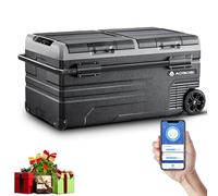 AAOBOSI 95L Glaciere Electrique Double Zone,Glaciere a Compression WiFi APP,12 V/24 V et 100-240 V Frigo Camping, -20 ℃ à 20 ℃, pour Voiture, Camion, Bateau, Camping, Car, Caravanes, Voyageant, Maison