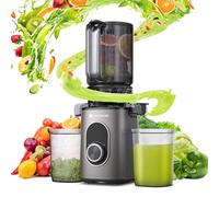 AAOBOSI Extracteur de Jus à Pressage Froid, Trémie Large 4,35" (Version Améliorée), Rendement Élevé, Adapté aux Fruits & Légumes, Facile à Nettoyer, Design Nouveau pour Maison et Voyages
