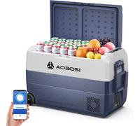 AAOBOSI Glaciere a Compression 50l, Glaciere Electrique APP, 12 V/24 V et 100-240 V, Glacière à Compression -20 ℃ à 20 ℃, Idéal pour Camping, Voiture, Camion, Bateau, Caravane, Voyage et Maison
