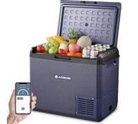 AAOBOSI Glaciere a Compression 60L,IPX4 Étanche, -20 °C à 20 °C, 12V 240V | Glacière à compresseur étanche IPX4 de -20 °C à 20 °C, 12 V, 24 V, 230 V CA, pour voiture, camion, bateau, camping