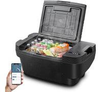AAOBOSI Glacière à Compression pour Véhicules Tesla Model Y, Portable Glaciere Electrique 12v Anti-Vibration, jusqu'à -20 °C, Contrôle par Application, pour l'Extérieur, les Voyages, le Camping