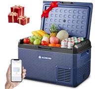 AAOBOSI Glaciere Electrique: 40L Glacière à Compression, -20℃ à 20℃ Frigo Compression 12v, Glaciere Electrique 12v 220v pour Voiture, Camion, Camping-Car, Bateau et Prise de Co