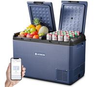 AAOBOSI Glaciere Electrique: 95L Glaciere a Compression, -20℃ à 20℃ Frigo Compression 12v avec APP contrôle, Double Zone Glaciere Electrique 12v 220v pour Voiture, Camion, Camping-Car