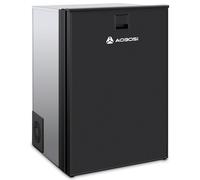 AAOBOSI Réfrigérateur-congélateur portable 110 L pour voiture avec double zone et éclairage LED 12/24 V de -15 °C à 10 °C pour camping-car caravane bateau et voyage