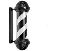 AAOTE Poteau de barbier LED Rotatif, Poteau de barbier Barber Shop LED Barbers Pole 73 cm Logo de Salon de Coiffure Lumière rotative étanche pour Salons de Coiffure et Salons de Coiffure 22.10.5