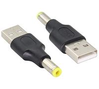 AAOTOKK (2-Pack Adaptateur DC vers USB 5V DC Power Converter Plug USB 2.0 a Mâle vers DC Mâle Douille Connecteur de câble d'alimentation DC pour Chargeur 5V DC ou USB (DC 5.5×2.5mm)