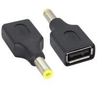AAOTOKK(2-Pack DC 5.5×2,5mm Adaptateur vers USB USB 2.0 a Femâle vers DC 5.5×2,5mm Mâle Connecteur de câble D'alimentation pour Appareils de charge 5V DC ou USB(F/5.5×2.5mm)