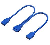 AAOTOKK 20 Pin USB 3.0 A Femelle à 20 Pin Femelle Câble Tête Carte Mère pour USB Ports Directement À La Carte Mère L'ordinateur Rétrocompatible avec USB 2.0/1.0(30 cm-20Pin to USB F)