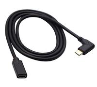 AAOTOKK 90 Degrés Type C 3.1 Connecteur Usb 3.1 Type C Femelle à Mâle Câble D'Extension Gen 2, prend en Charge le Câble Charge,Données,Audio Et Vidéo Pour le Nouveau Macbook Pro 2017 (1 M, M/F)
