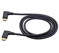AAOTOKK 90 Degrés USB 3.1 Type C Mâle à Mâle Gen 2 (10 Gbit/s) Câble D'extension de Connecteur, Prend en Charge Le Câble de Charge, de Données, Audio et Vidéo pour, Les Appareils Type C (1M,M/M)