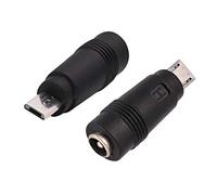 AAOTOKK Micro DC Adaptateur Secteur DC5.5x2.1mm vers Micro USB 5V DC Alimentation Câble de Chargement Connecteur pour Téléphone Portable, Tablette, MP3 et Appareil Micro USB. (2-Pack-Micro)